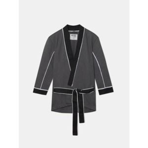 WeSC kimono haru short robe Unisex Mens M, Womens L, Black/grey